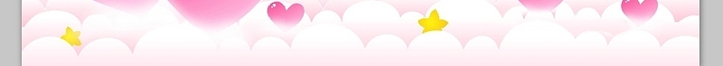 云端的爱心卡通矢量粉色背景图片