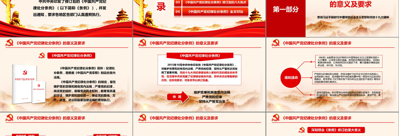 中国共产党纪律处分条例 动画  2PPT
