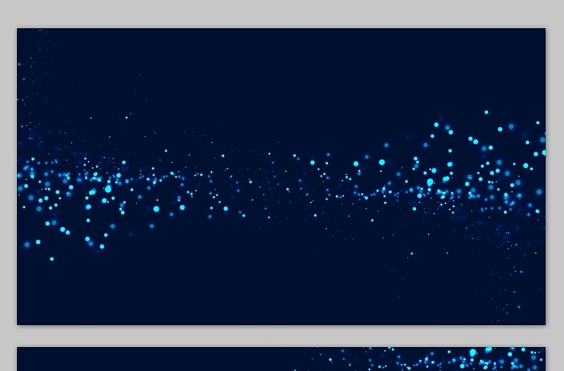 唯美蓝色粒子光点光斑科技风高清背景（5张）