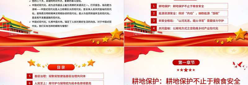 2023我眼中的中国式现代化PPT红色简洁对中国式现代化的感悟课件