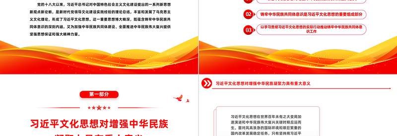 中华民族共同体意识PPT红色大气促进民族融合专题宣讲精美风