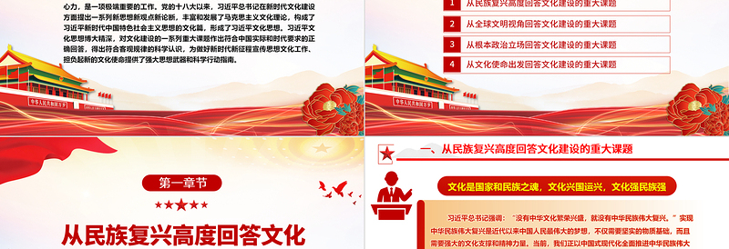 2023科学回答文化建设的重大课题ppt深入学习习近平文化思想基层党组织党支部学习培训党课课件
