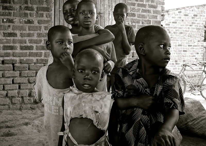 儿童, 乌干达, 非洲, 贫困, 发展中国家, 扶贫, 生活