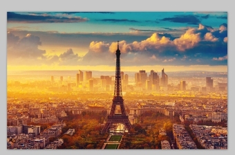 埃菲尔铁塔 欧洲繁华古城高清背景图片