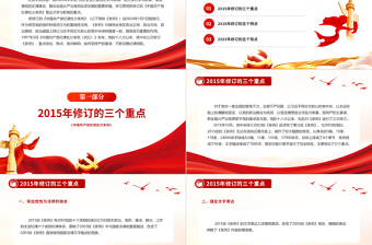 《中国共产党纪律处分条例》三次修订有哪些亮点PPT党纪学习教育课件
