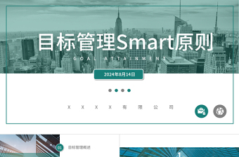 2020年企业培训目标管理Smart原则PPT模板