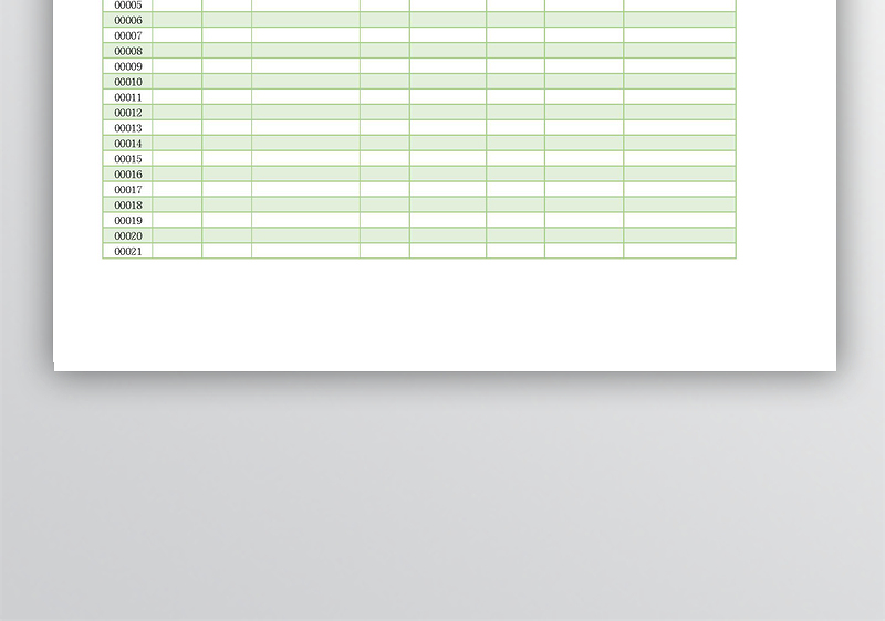 档案表实例拓展Excel表