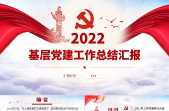 2022后勤党建工作总结ppt