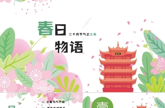 中国传统节日二十四节日之立春PPT