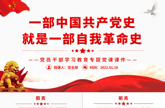 2021论中国共产党的自我革命PPT