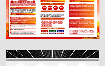 习近平新时代中国特色社会主义思想展板红色精美党内主题教育宣传栏设计模板