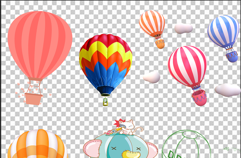 2021六一儿童节热气球图片免扣卡通六一儿童节素材大全合集