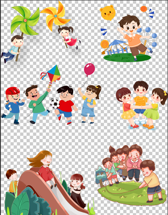2021六一儿童节人物图片六款免扣卡通六一儿童节素材大全合集