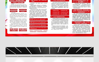 2021安全生产月展板红色安全月活动宣传栏设计模板