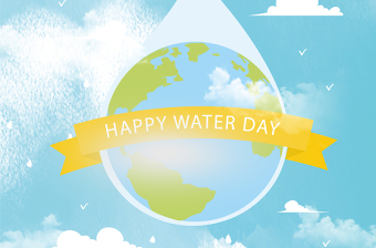 创意世界节水日保护水资源宣传海报模板