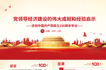 2021热烈庆祝中国共产党成立100周年党史主题墙ppt