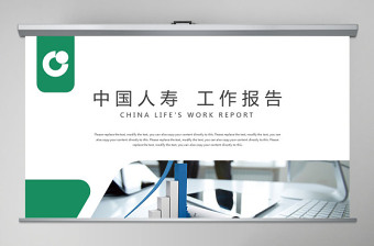 中国人寿保险工作报告计划PPT
