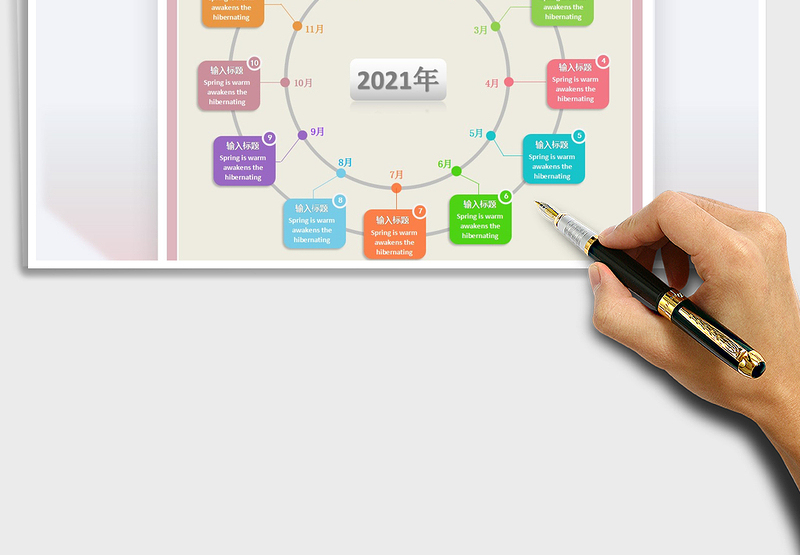 2021年时间轴-计划表-思维导图