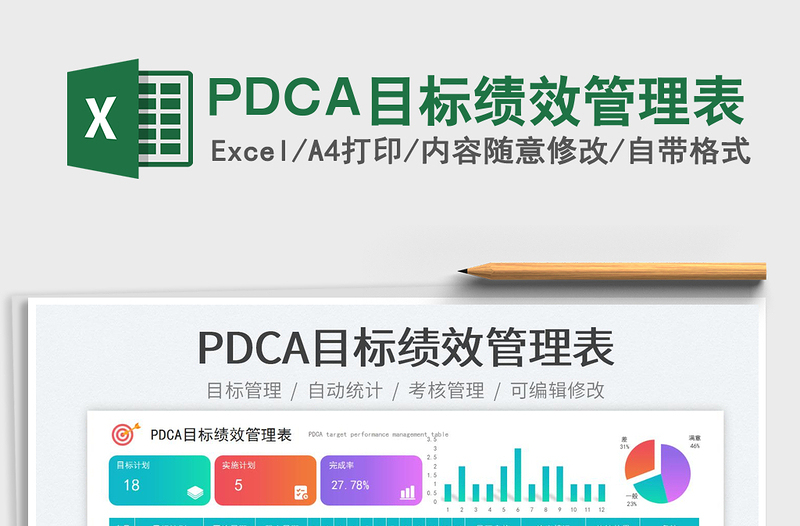 PDCA目标绩效管理表