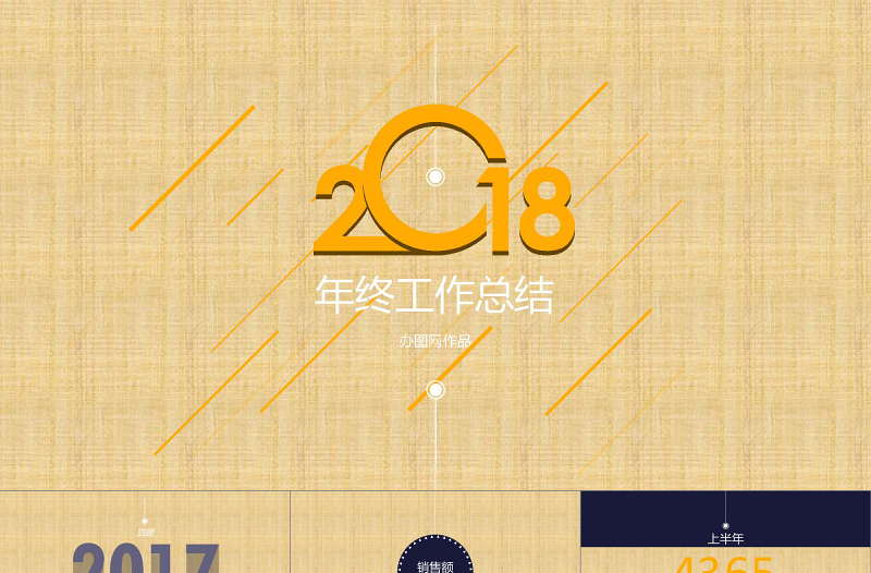 2018创意动画年终总结PPT模版