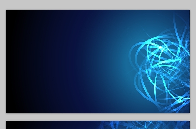 杂乱线条艺术创意蓝色科技风高清幻灯片背景（7张）