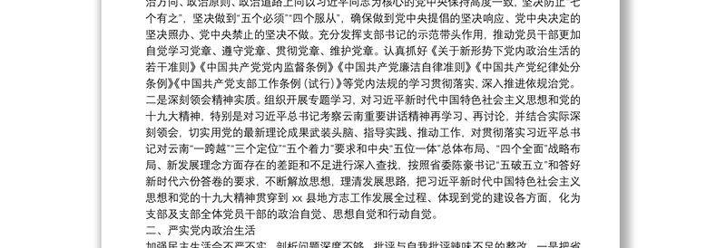 20210101X县党组巡视整改专题民主生活会整改方案落实情况报告(1)