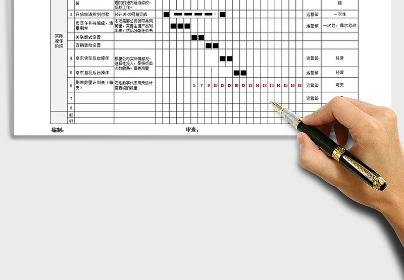 2022淘宝店铺运营计划Excel模板免费下载