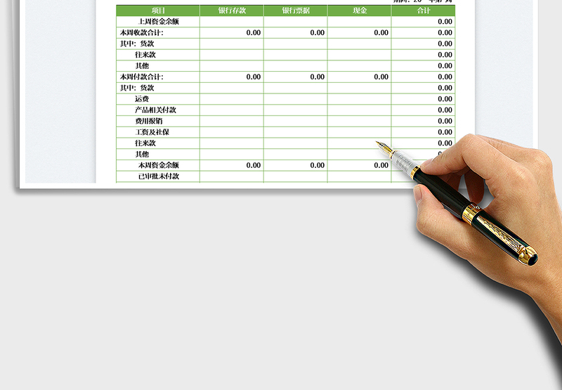 2023资金周报模板免费下载