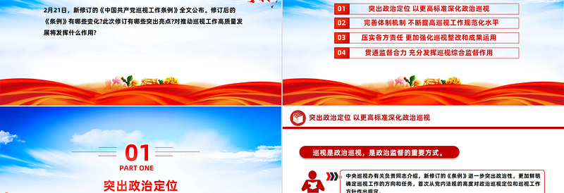 2024《中国共产党巡视工作条例》亮点解读PPT精美大气党规党纪课件下载