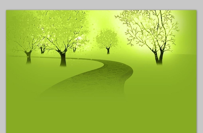 5张绿色环保系列ppt背景图片