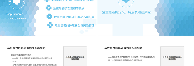 2022危重患者护理PPT清新简约护理通用PPT