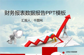 财务报表数据报告PPT模板