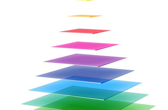 金字塔商务信息图表矢量素材