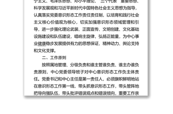 年度意识形态工作计划要点