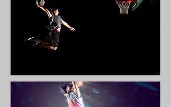 五张与篮球运动有关的PPT背景图片