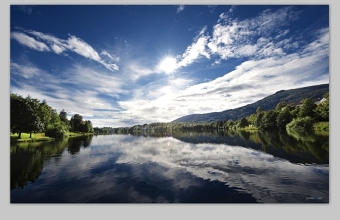 静静的湖面山水自然高清背景图片