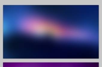 两张梦幻朦胧蓝紫iOS风格幻灯片背景