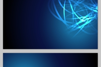 杂乱线条艺术创意蓝色科技风高清幻灯片背景（7张）
