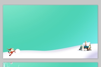 雪地绿色高清圣诞节背景图片
