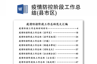 x县财政局疫情防控斗争专项总结