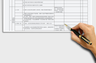 2021年工序过程审核检查表