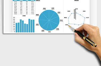 2021年销售数据分析可视化图表模板免费下载
