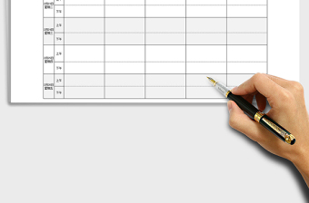 2022公司员工周工作计划表汇总Excel模板免费下载