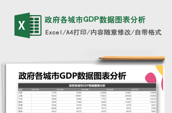 2021政府各城市GDP数据图表分析免费下载