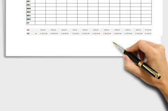 2022每周销售活动表Excel模板免费下载