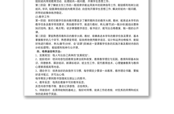 青年教师培养计划叁篇