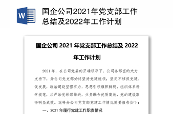 2023从严治党党支部工作计划