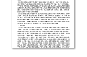 关于加强巡视巡察上下联动意见的实施方案