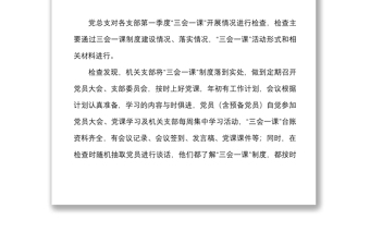 2篇支部三会一课整改报告范文2篇存在问题和整改措施工作汇报总结