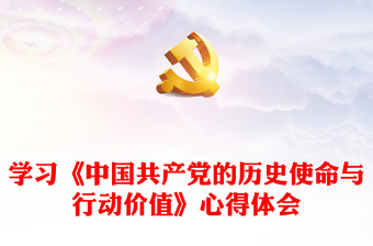学习《中国共产党的历史使命与行动价值》心得体会
